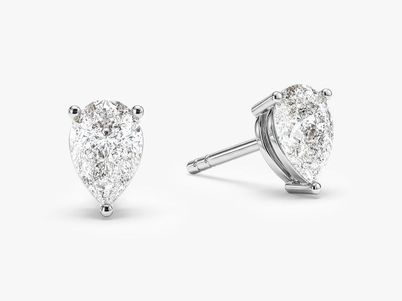 Pear Cut Stud Earrings (1.00 ct tw)