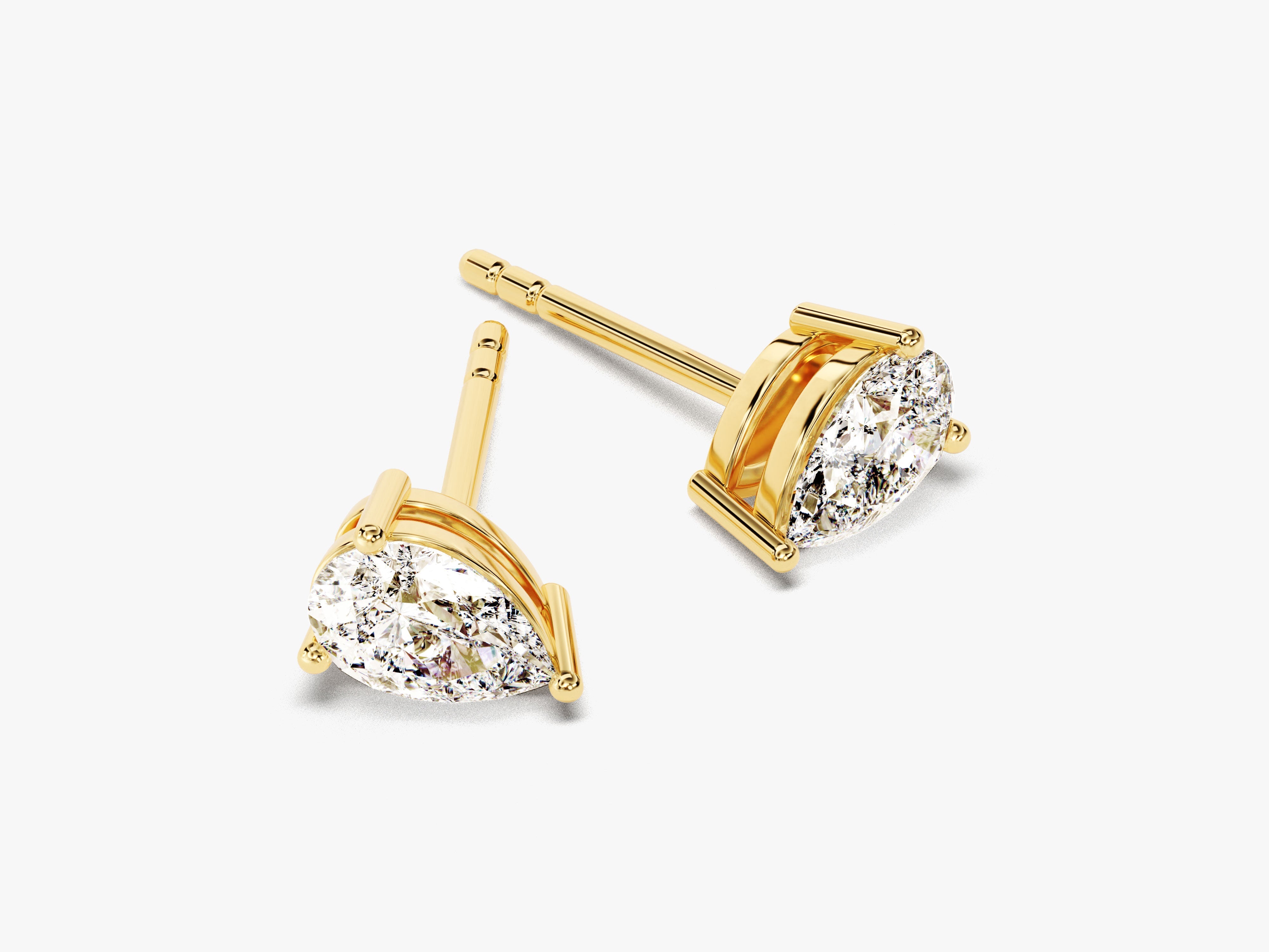 Pear Cut Stud Earrings (1.00 ct tw)