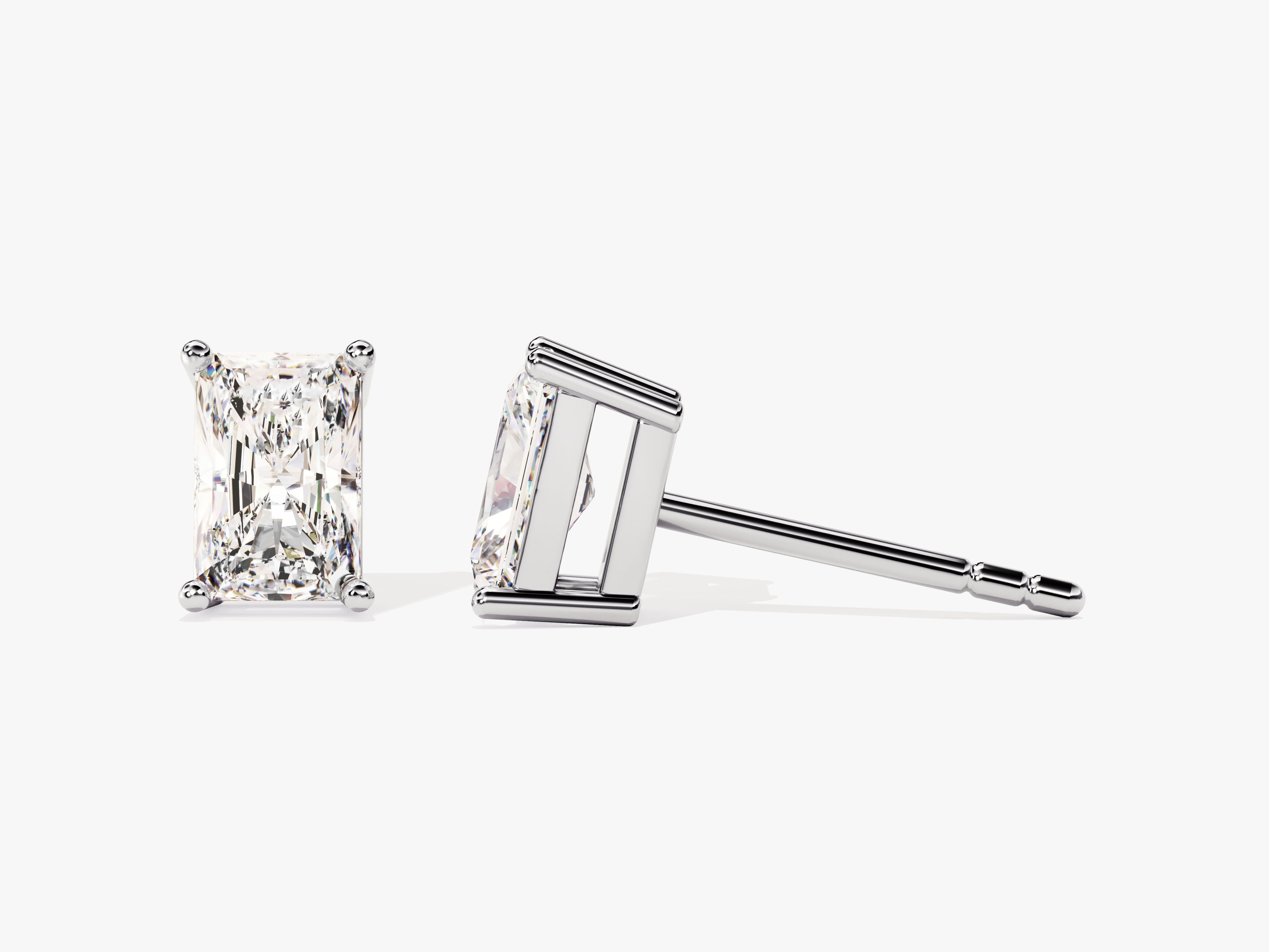 Radiant Cut Stud Earrings (1.00 ct tw)