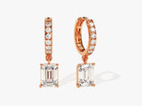 Emerald Cut Drop Earrings