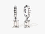 Emerald Cut Drop Earrings