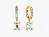 Emerald Cut Drop Earrings