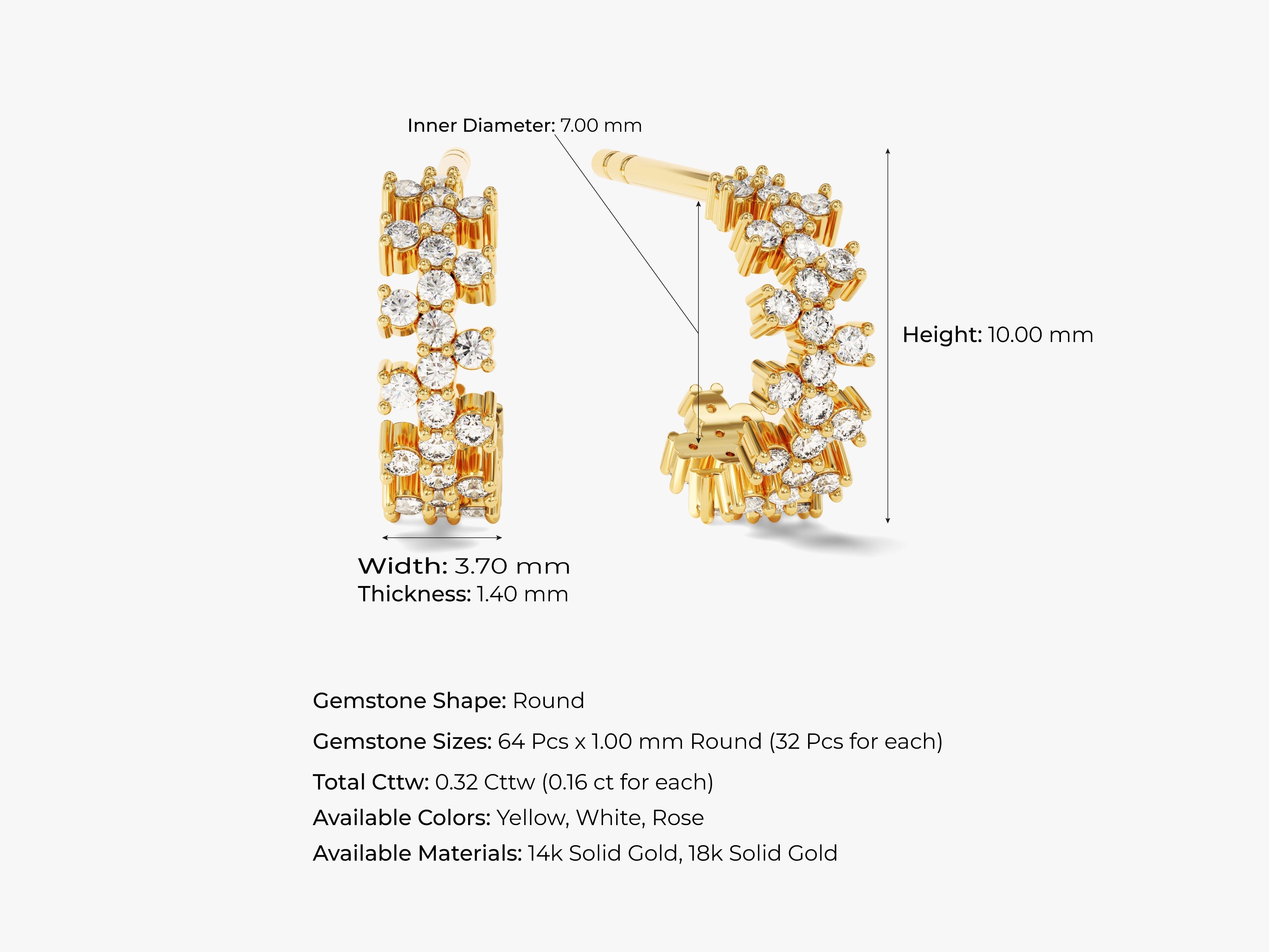 Chunky Hoop Earrings