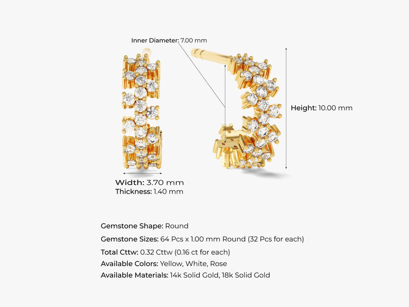 Chunky Hoop Earrings