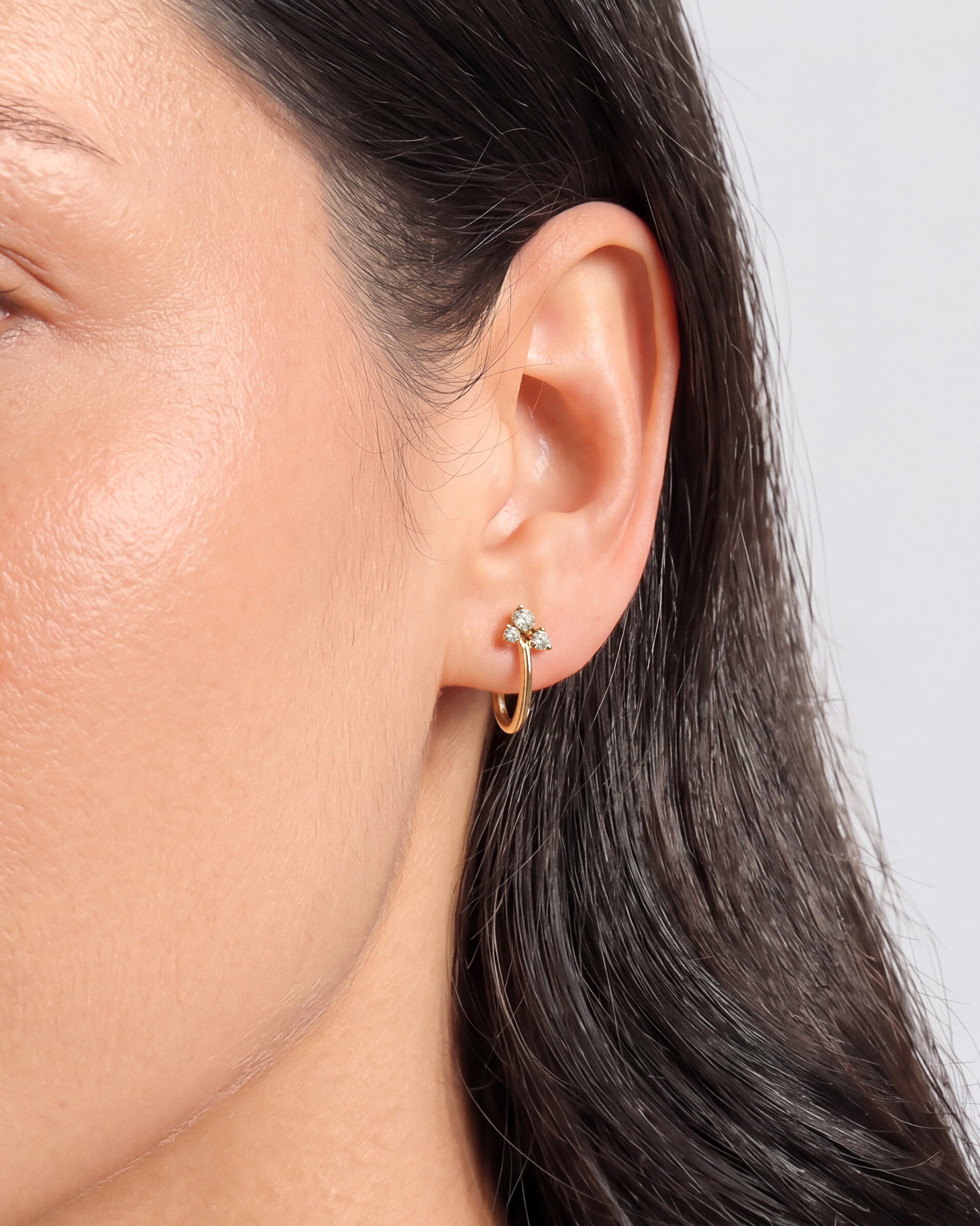 Cluster Hoop Earrings