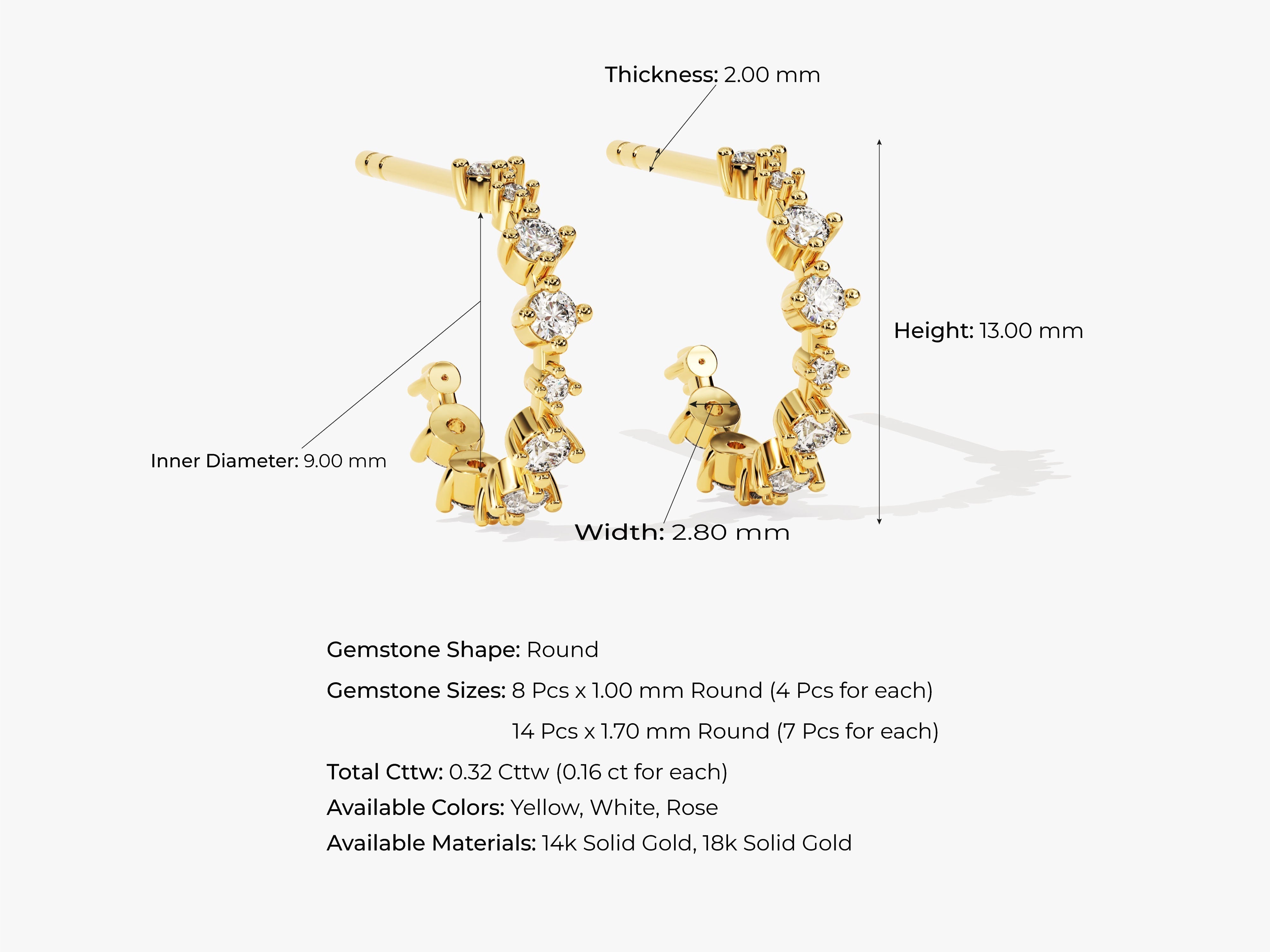 Floating Hoop Earrings