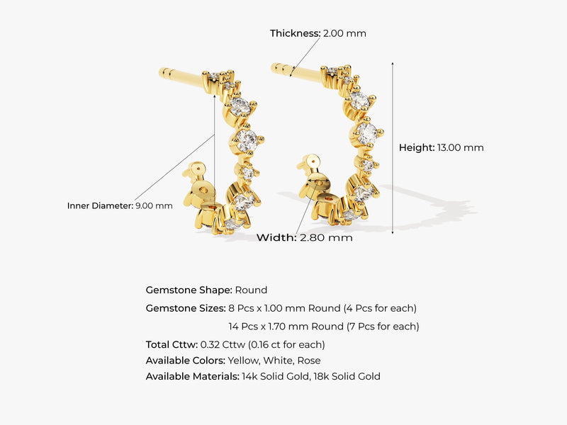 Floating Hoop Earrings