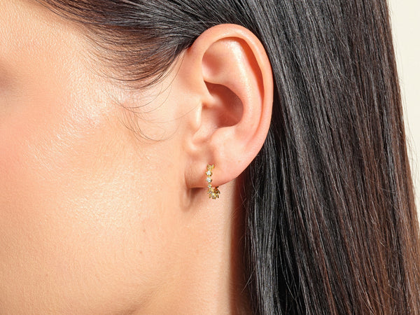 Floating Hoop Earrings