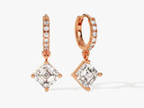 Asscher Cut Drop Earrings