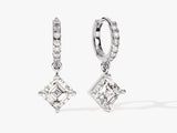 Asscher Cut Drop Earrings