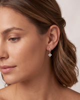 Asscher Cut Drop Earrings