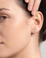 Floral Marquise Stud Earrings