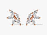 Marquise Flower Stud Earrings