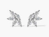 Marquise Flower Stud Earrings