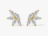 Marquise Flower Stud Earrings