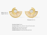 Sunburst Stud Earrings