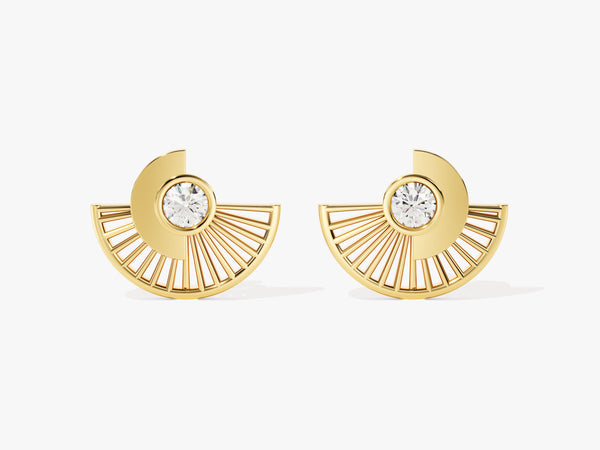 Sunburst Stud Earrings
