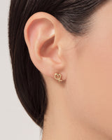 Plain Heart Studs