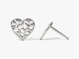Heart Shaped Leaf Studs