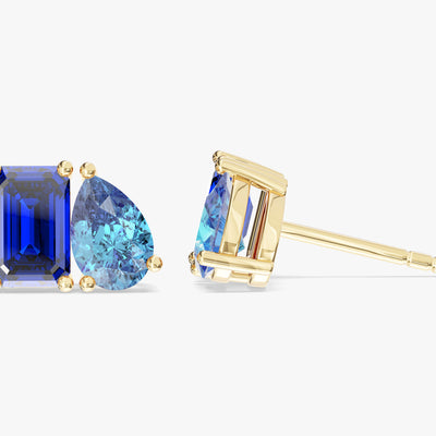 Toi et Moi Birthstone Studs