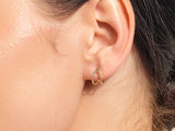 Pave V-Shaped Stud Earrings