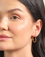 Abstract Heart Hoop Earrings
