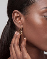 Abstract Heart Hoop Earrings