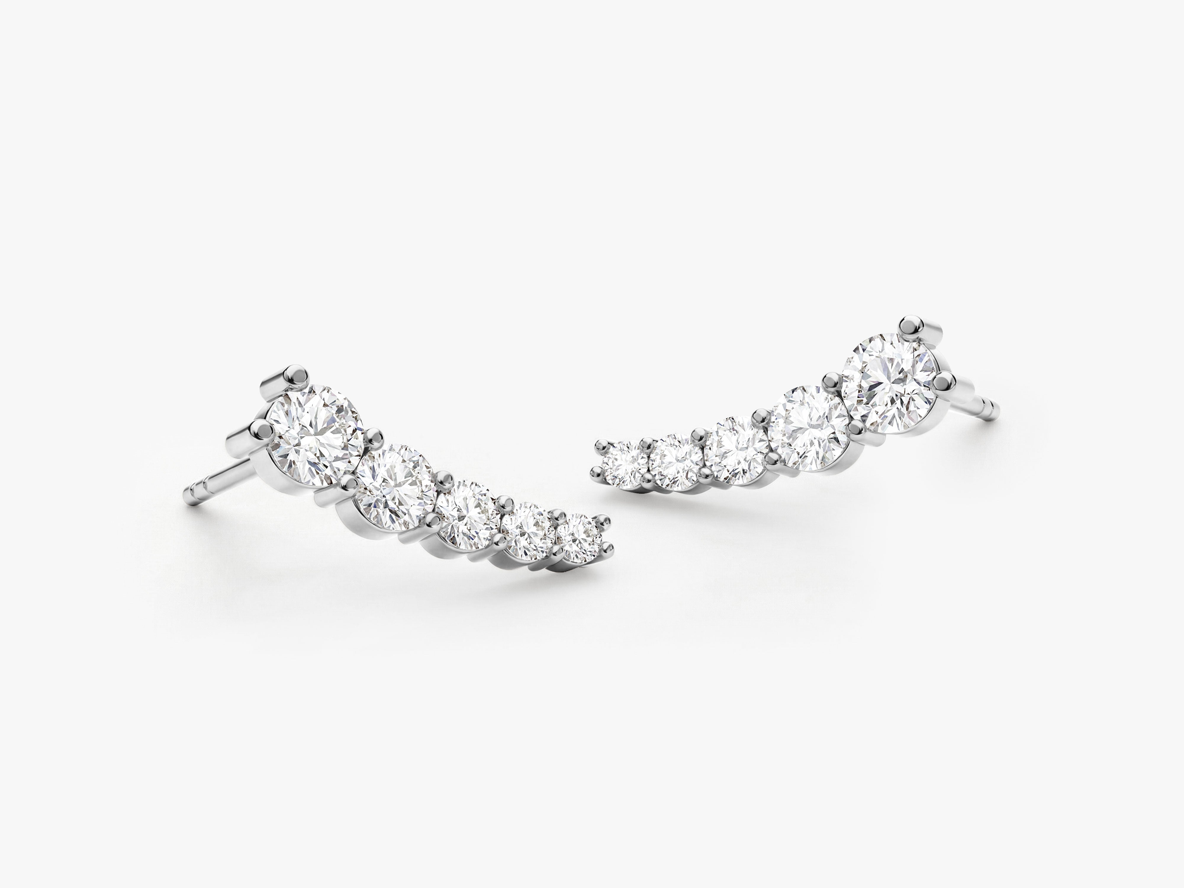 Ear Climber Stud Earrings