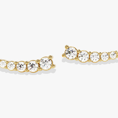 Ear Climber Stud Earrings