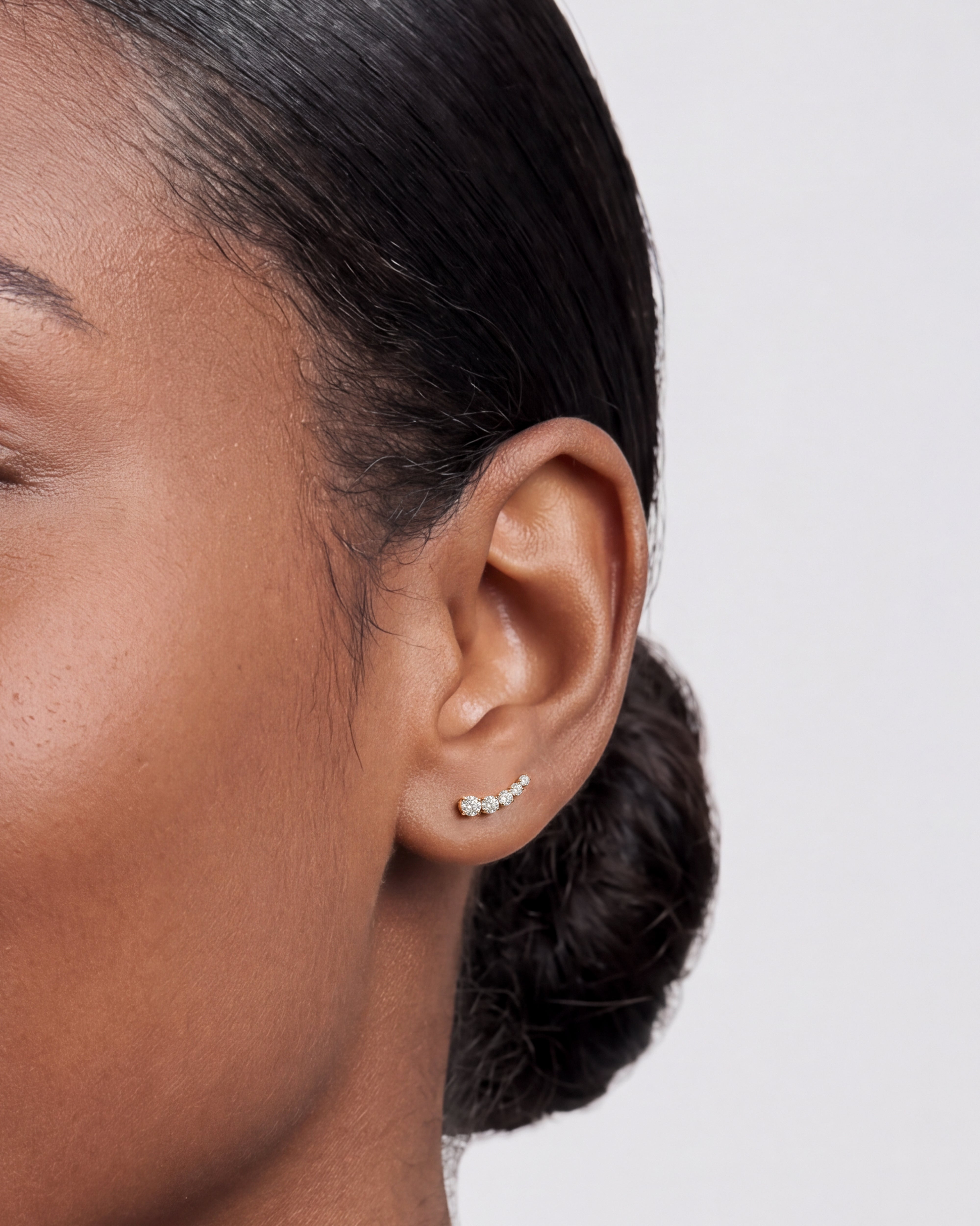 Ear Climber Stud Earrings