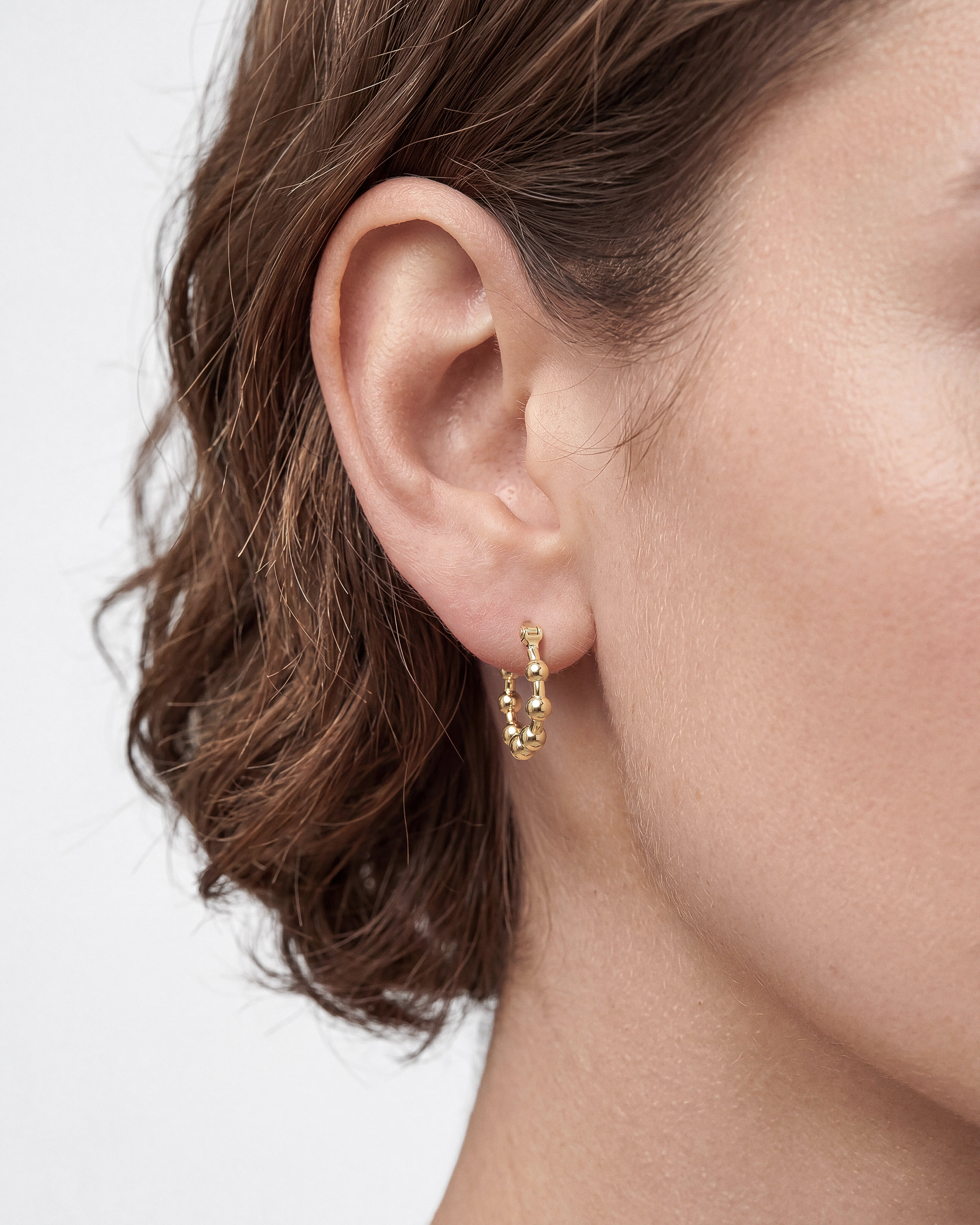 Beaded Hoop Earrings