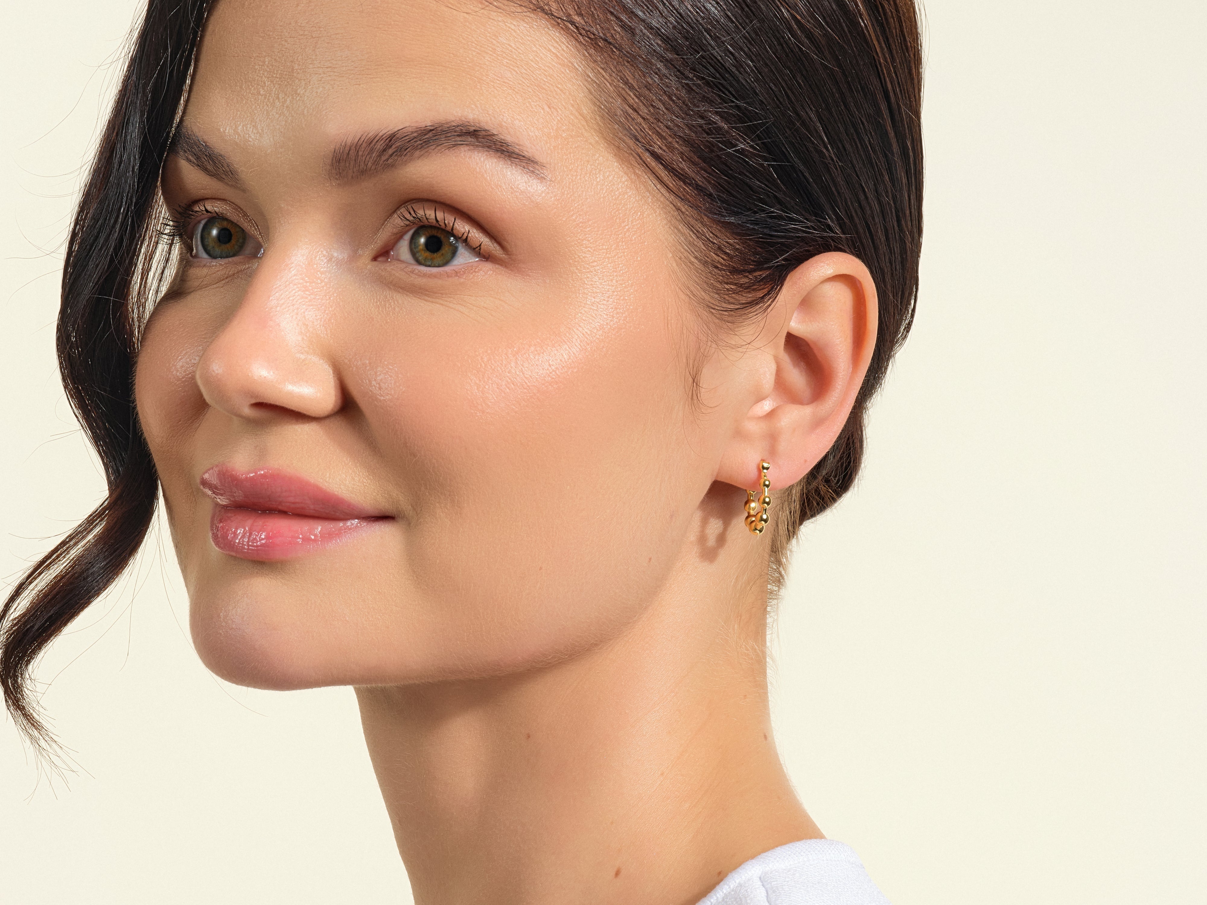 Beaded Hoop Earrings