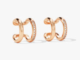Rose gold diamond ear cuffs from jewelry brand