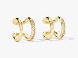 Gold diamond ear cuffs for women's jewelry collection