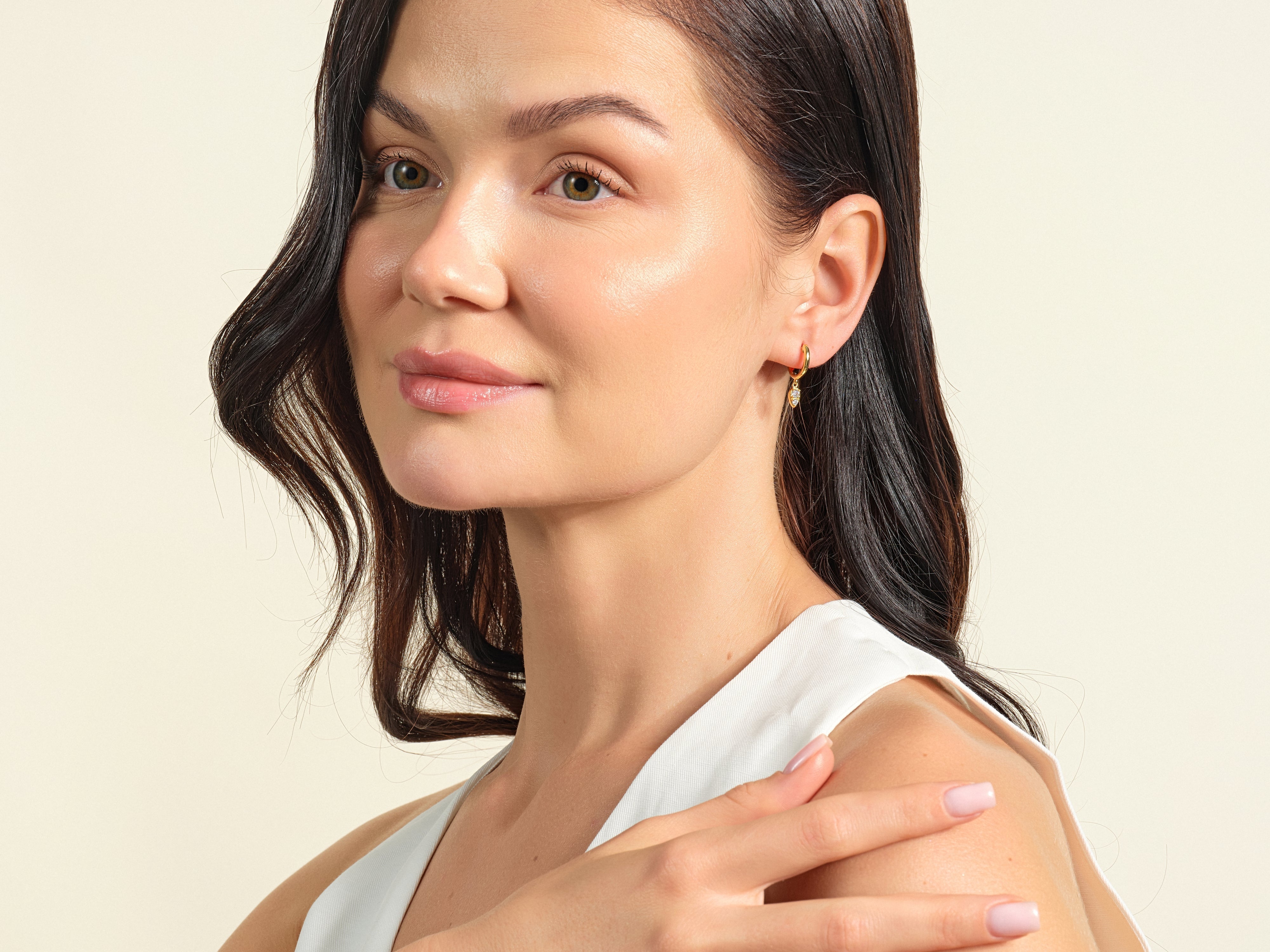 Teardrop Hoop Earrings