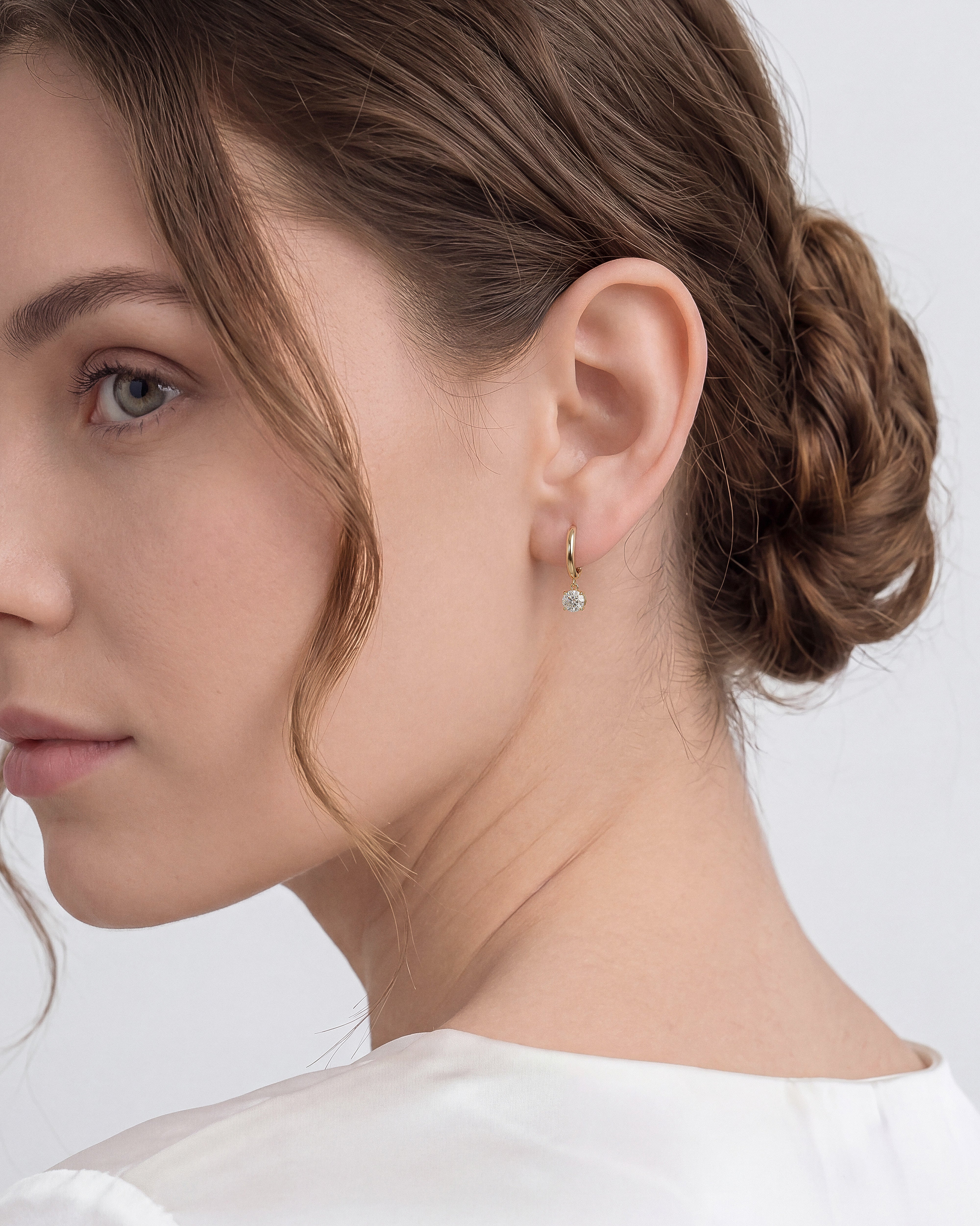 Round Hoop Earrings