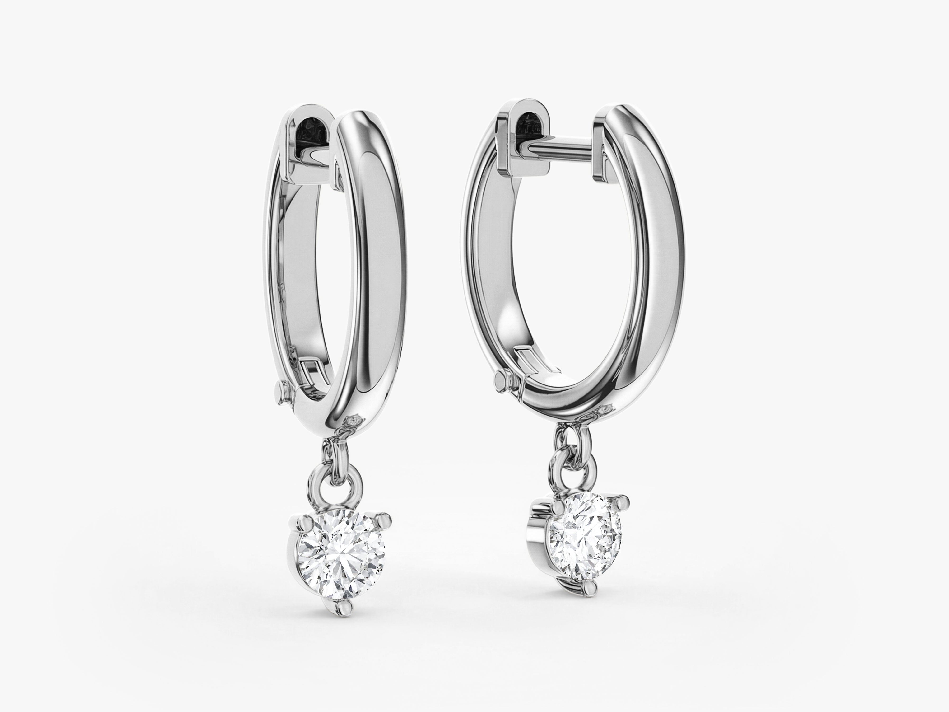 Round Hoop Earrings