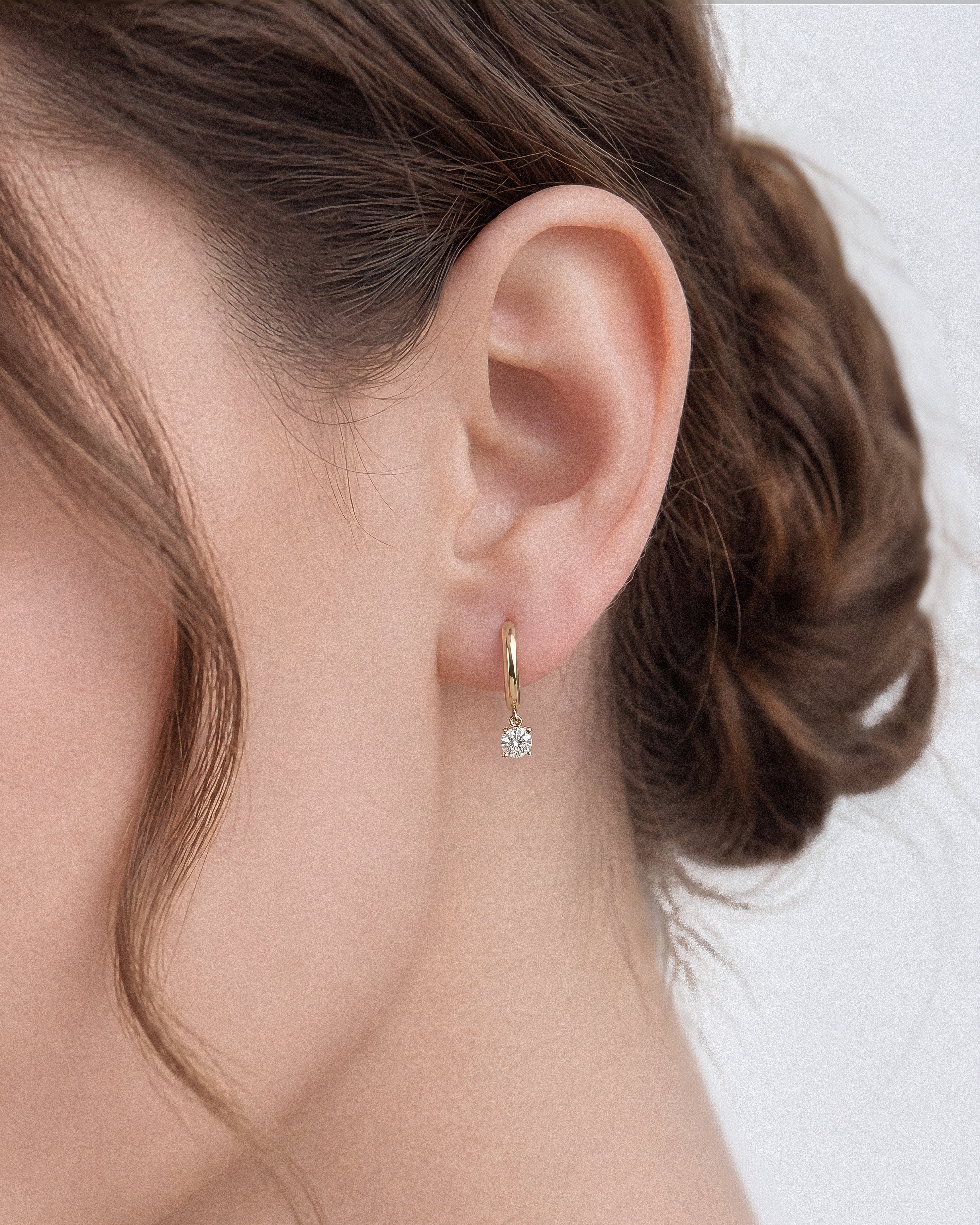 Round Hoop Earrings