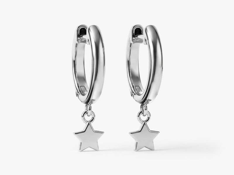 Mini Star Hoop Earrings