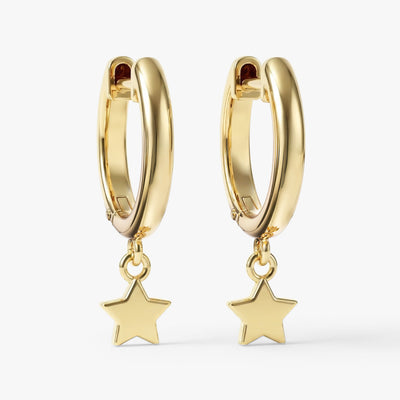 Mini Star Hoop Earrings