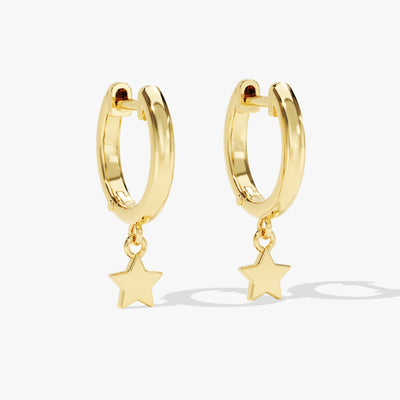 Mini Star Hoop Earrings