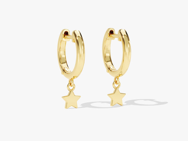 Mini Star Hoop Earrings
