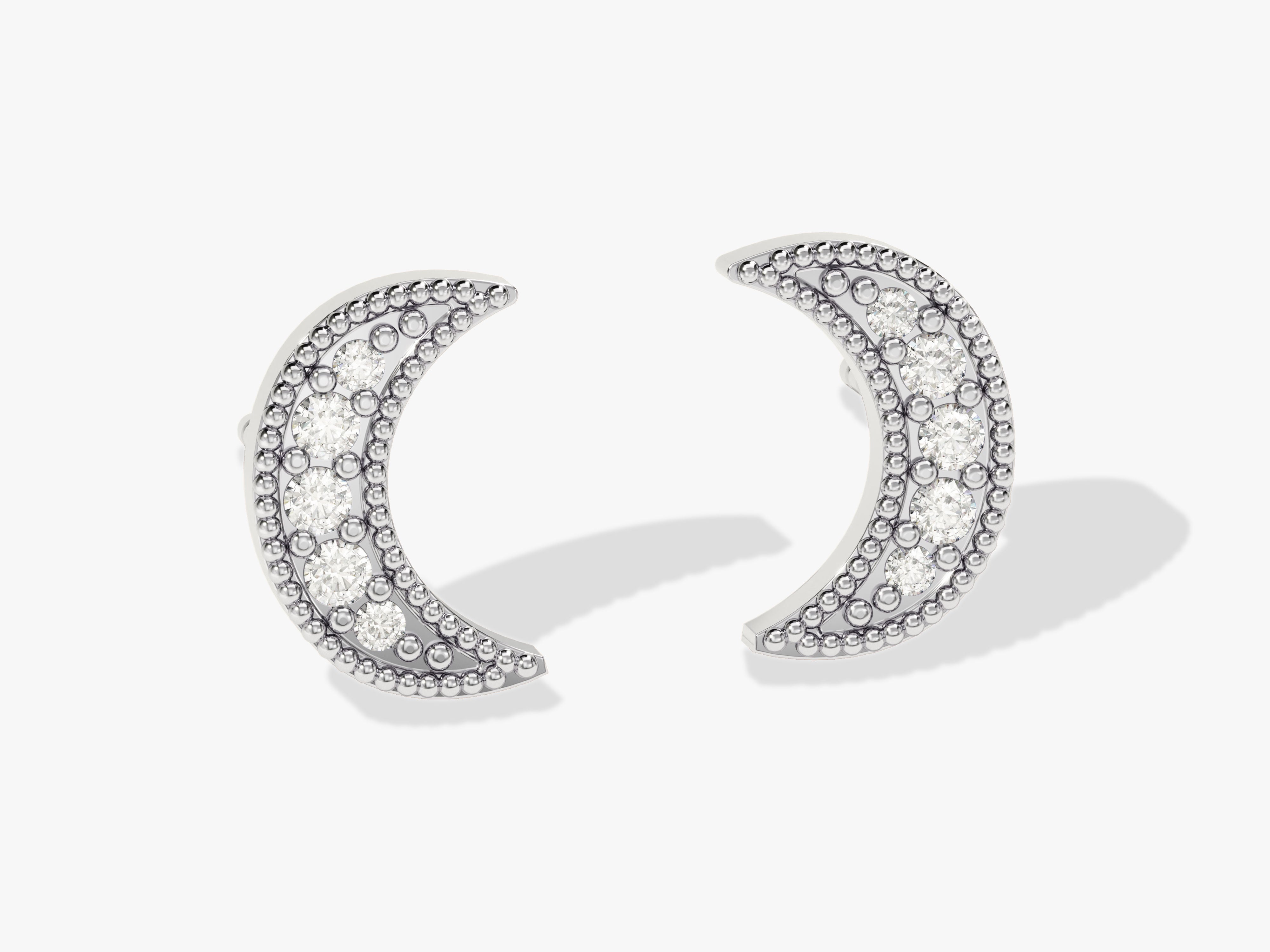 Moon Stud Earrings