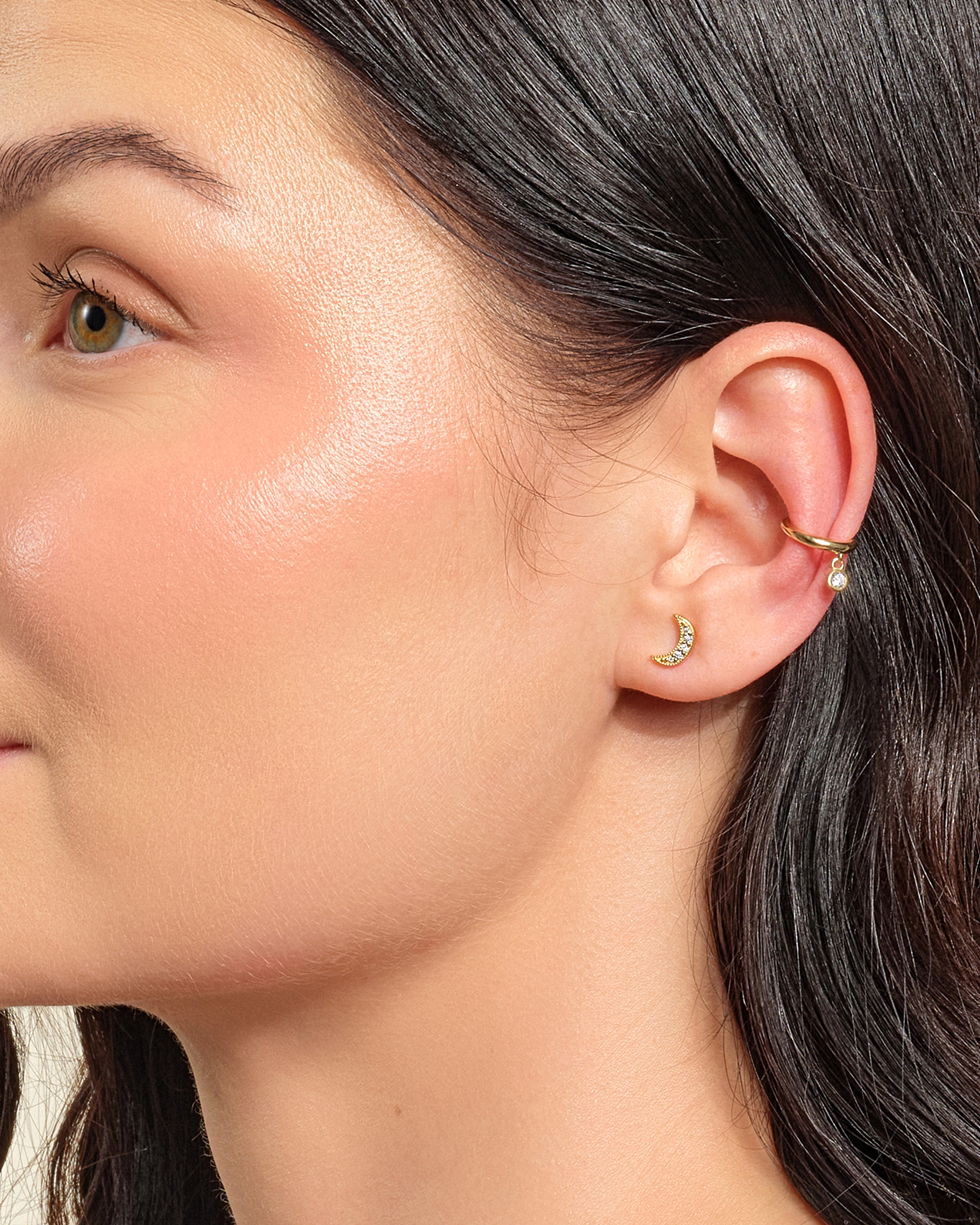 Moon Stud Earrings