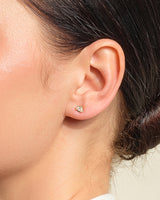 Bezel Marquise Solitaire Earrings
