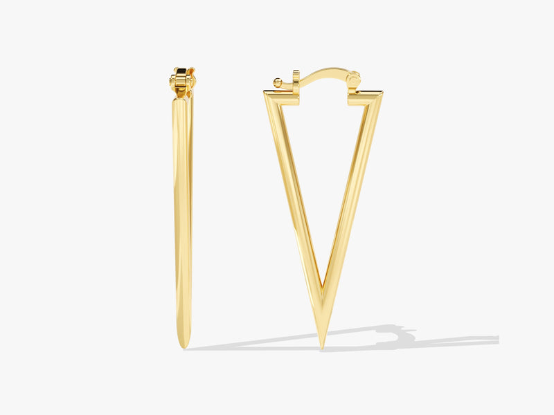Triangle Hoop Earrings