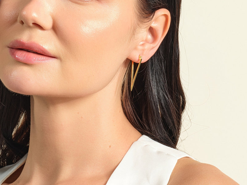 Triangle Hoop Earrings