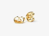 Heart Outline Stud Earrings