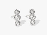 Triple Bezel Earrings
