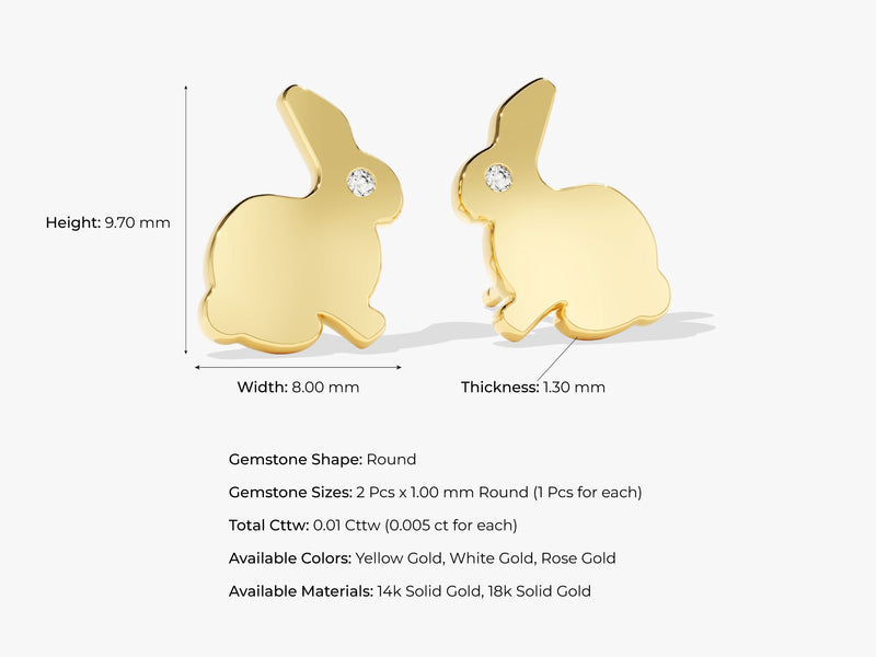 Bunny Stud Earrings